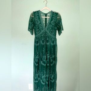 PinkBlush Lace Maternity Maxi - Small